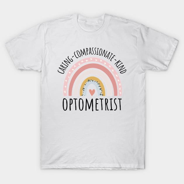 Optometrist Pastel Rainbow T-Shirt by IndigoPine